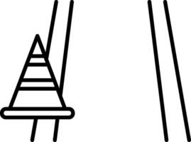 Cone Line Icon vector