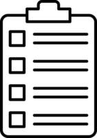 Tasks Line Icon vector