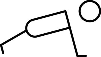 Exercise Line Icon vector