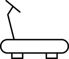 Treadmill Line Icon vector