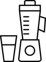 Juicer Line Icon vector