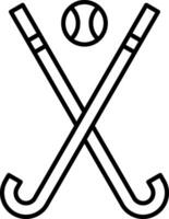 Hockey Line Icon vector