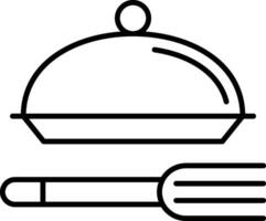 Meal Line Icon vector