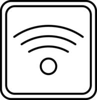 Wifi Line Icon vector