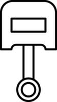 Piston Line Icon vector