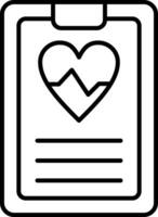 Daily Health App Line Icon vector