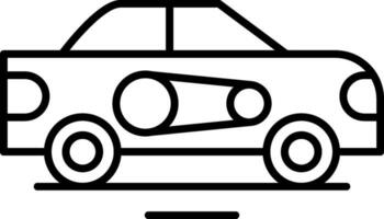 Belt Drive Kit Line Icon vector