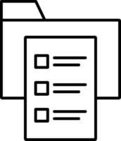 Requirement Line Icon vector