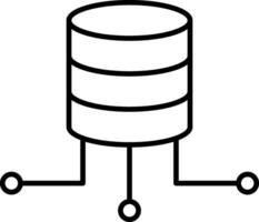 Data Connection Line Icon vector
