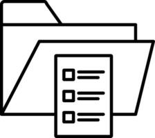Archive Line Icon vector