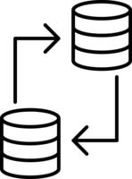 Data Transfer Line Icon vector