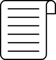 Document Line Icon vector