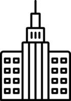 Skycraper Line Icon vector