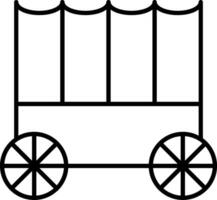 Carriage Line Icon vector