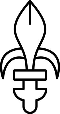 Fleur de lis Line Icon