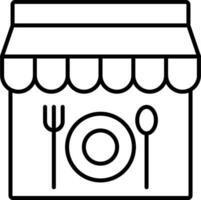 Restaurant Line Icon vector