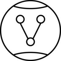 Share Option Line Icon vector