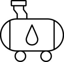 Tank Line Icon vector