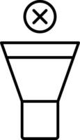 Mute Line Icon vector