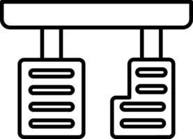 Pedals Line Icon vector