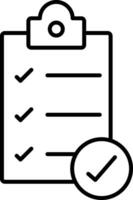 Complete Line Icon vector
