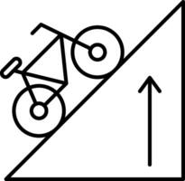 Elevation Line Icon vector