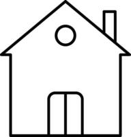 Residence Line Icon vector