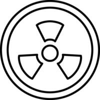 Radioactivity Line Icon vector
