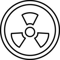 Radioactivity Line Icon vector