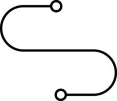 Curve Line Icon vector