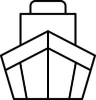 Cargo Line Icon vector