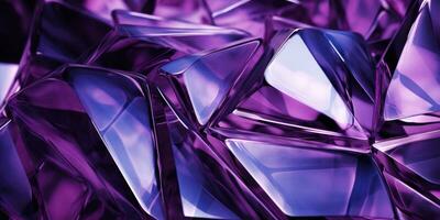 AI generated Mesmerizing close-up of a purple crystals. AI generative. photo