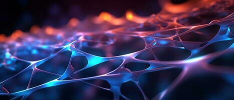 AI generated Explore the microscopic wonders of neural networks with this detailed morphism illustration. photo