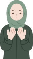 musulmán personas Orando en Ramadán Mubarak dibujos animados personaje png