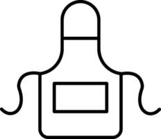 Apron Line Icon vector