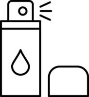 Spray Line Icon vector