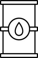 Barrel Line Icon vector