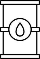 Barrel Line Icon vector