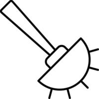 Toilet Brush Line Icon vector