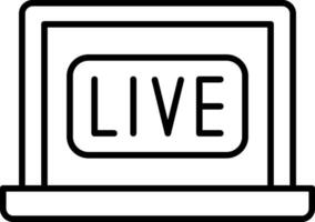 Live Line Icon vector