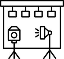 Studio Line Icon vector