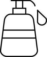 Liquid Soap Line Icon vector