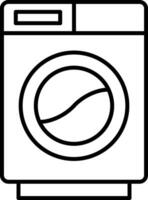 Washing Machine Line Icon vector