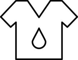 T Shirt Line Icon vector