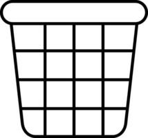 Bucket Line Icon vector