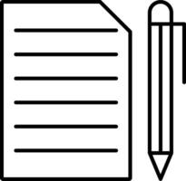 Document Line Icon vector