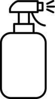 Cleaning Spray Line Icon vector