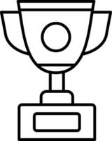 Trophy Line Icon vector