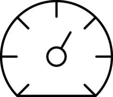 Speedometer Line Icon vector