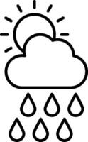 Forecast Line Icon vector